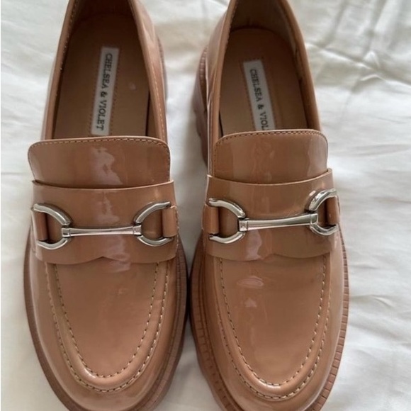 Tan and brown patent loafers #tanloafers only tried on! - Picture 3 of 3
